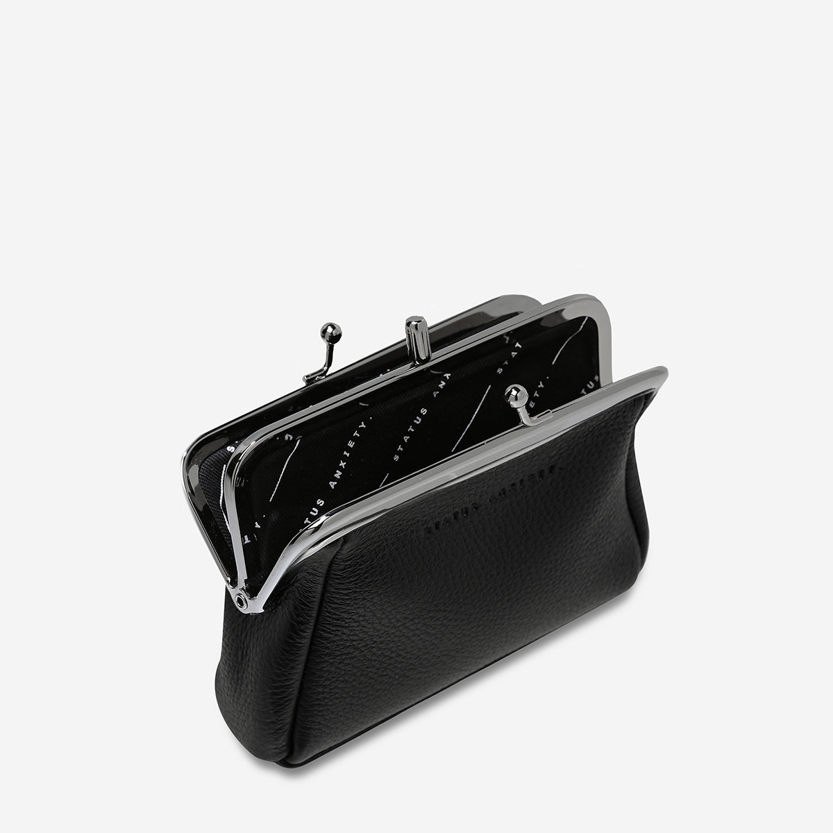Volatile Women's Black Leather Purse | Status Anxiety® Official