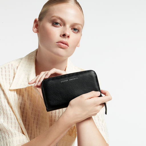 Yet to Come Women's Black Leather Wallet | Status Anxiety®