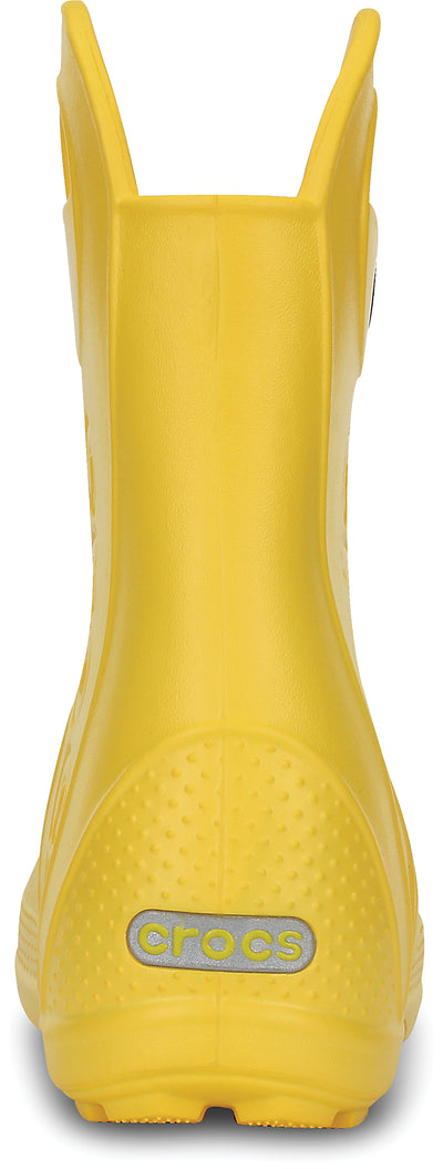 Crocs Kids Handle It Rain Wellington Boots In Yellow