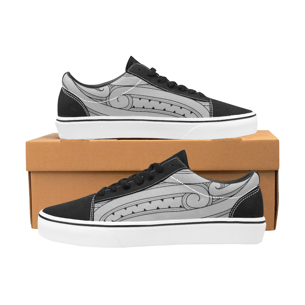 grey colour canvas shoes