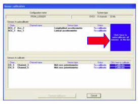 Calibration   Once the configuration has been correctly transmitted to your gauge, is absolutely necessary to auto-calibrate the sensor. Please click on ?Calibrate? button: the below screenshot appears.   