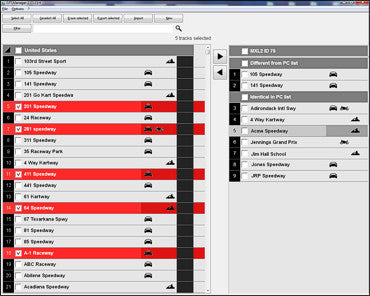 Track Manager software