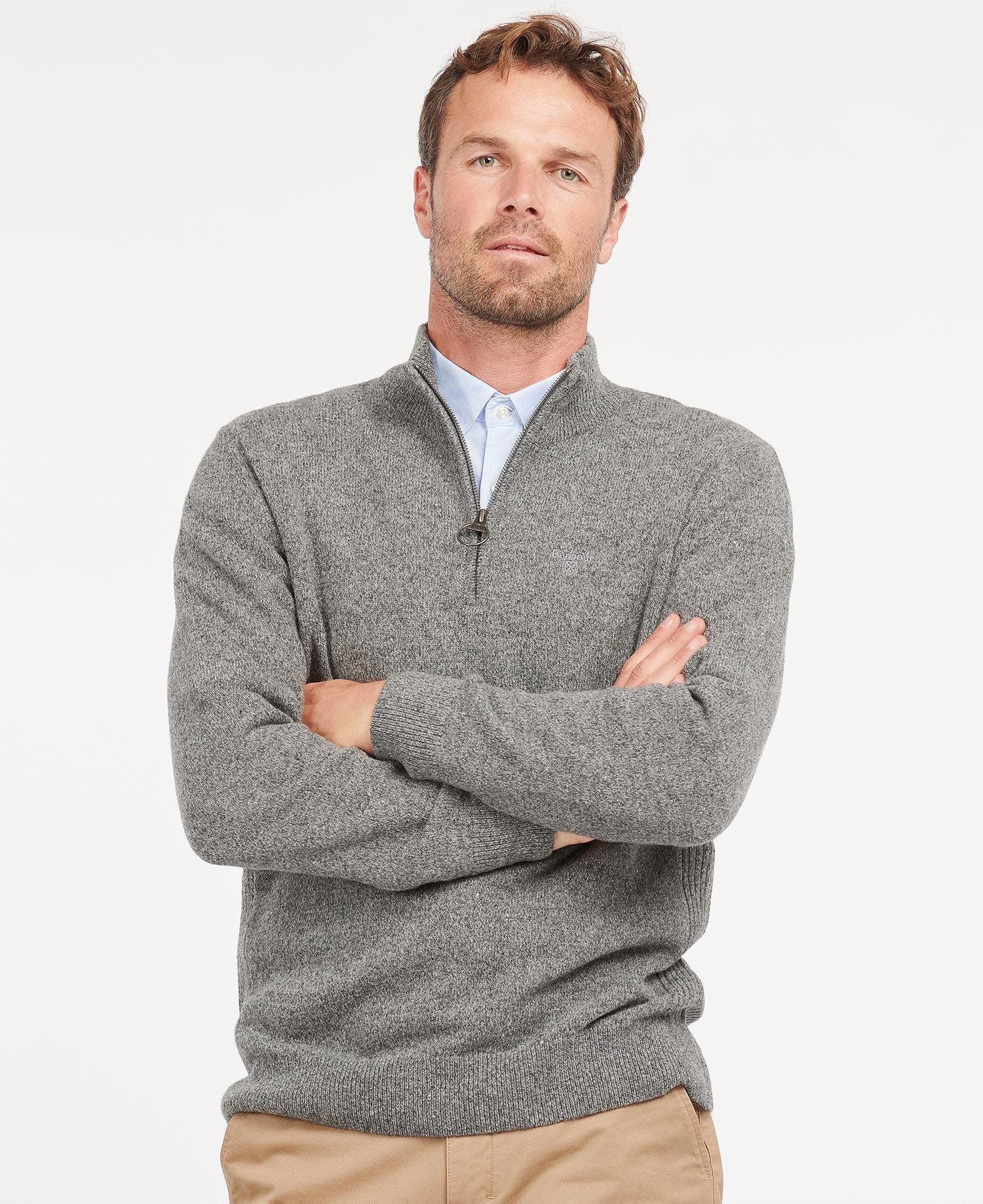 Men's Tisbury Half Zip Sweater - Grey