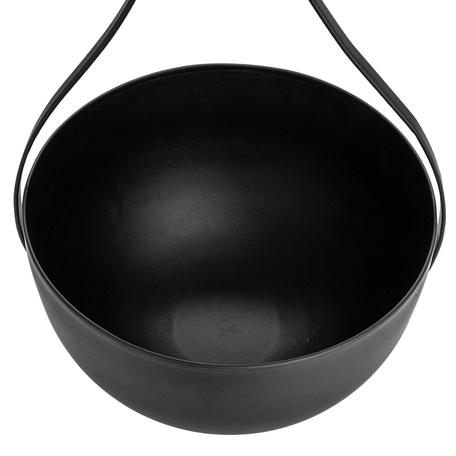 Hanging Metal Planters in Sleek Matte Black Finish