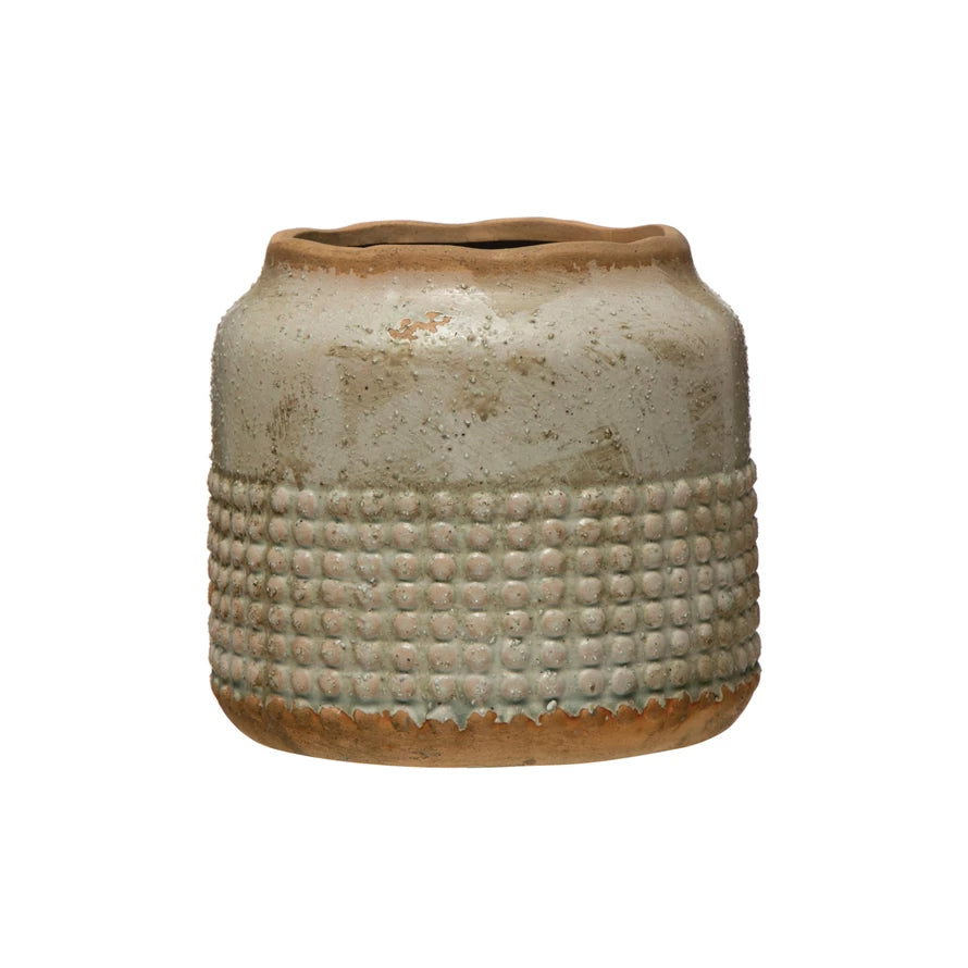 Attractive Hobnail Design Planter and Vase