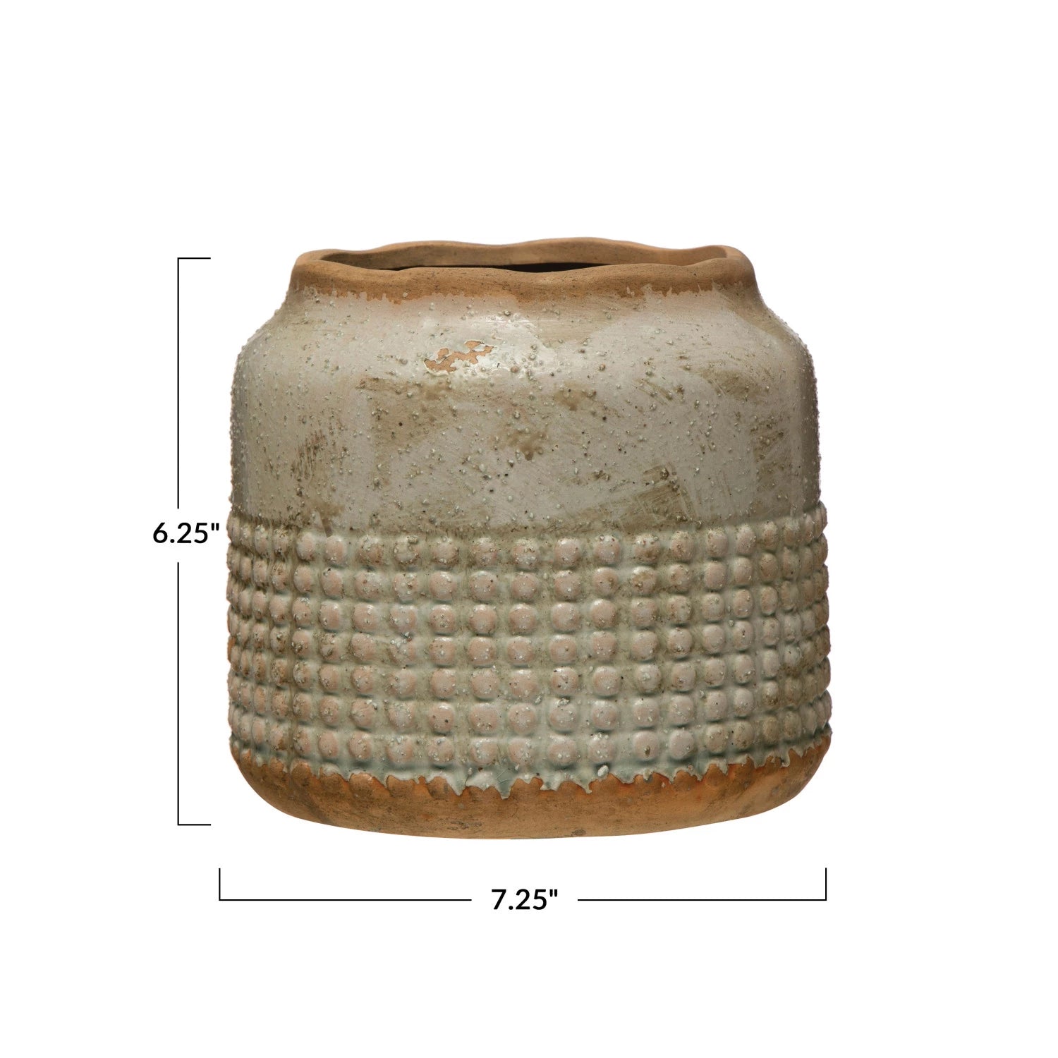 Attractive Hobnail Design Planter and Vase