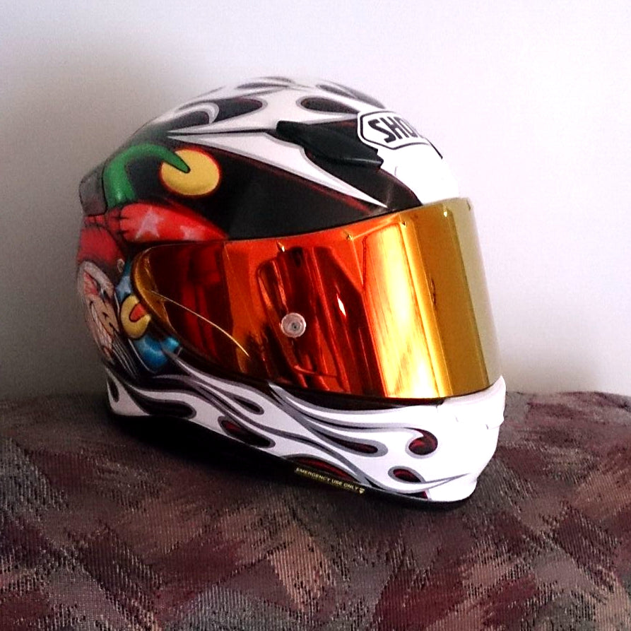 shoei rf 1200 red visor