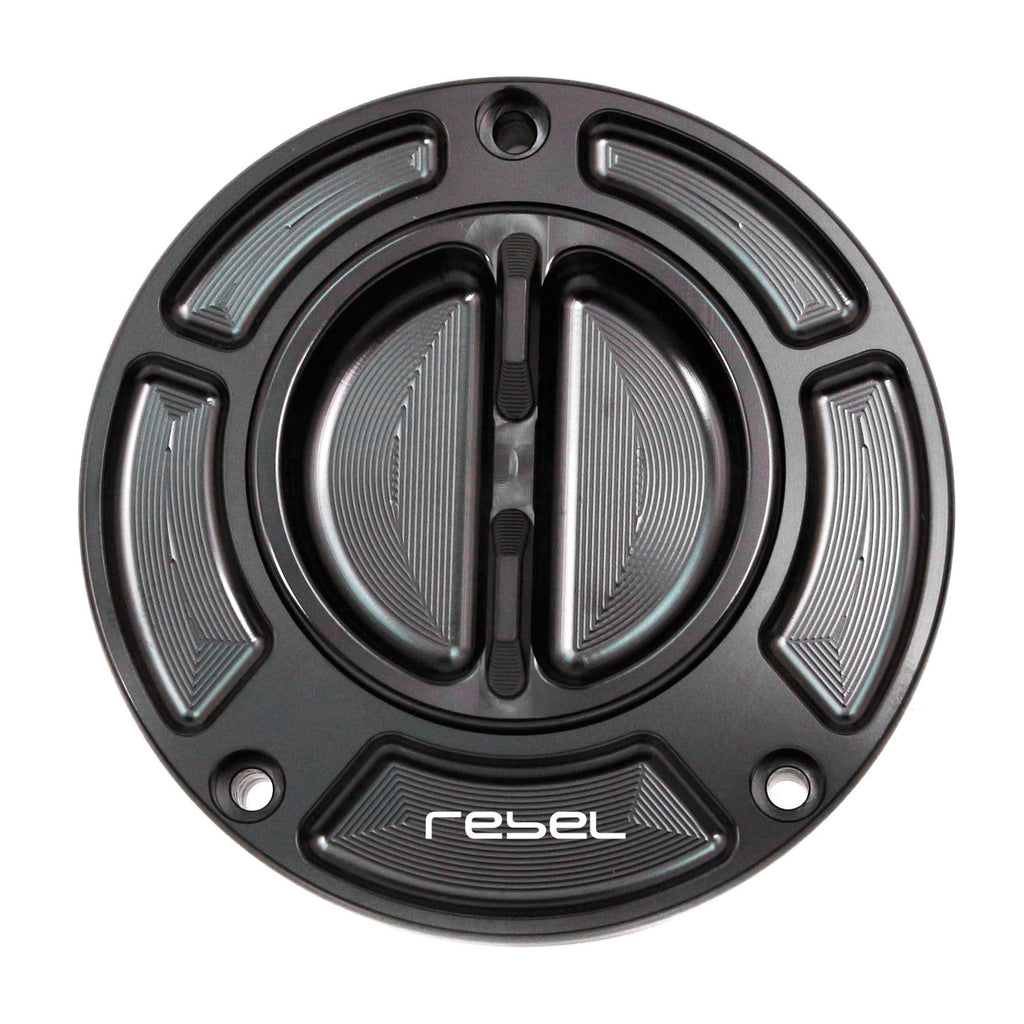 Black Fuel Cap Fit Honda CMX 300 500 Rebel 2017-2020 Logo Engraved Keyless Fuel Tank Cap - MC Motoparts