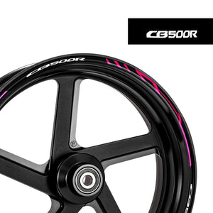 Fit HONDA CB500R Logo Stripes Wheel Rim Skin Sticker - MC Motoparts