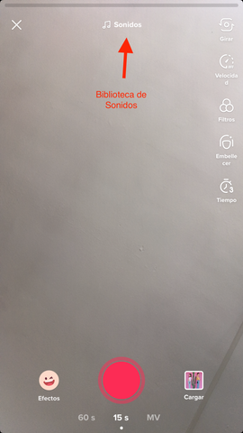 Sonidos de TikTok, Cómo grabar TikToks