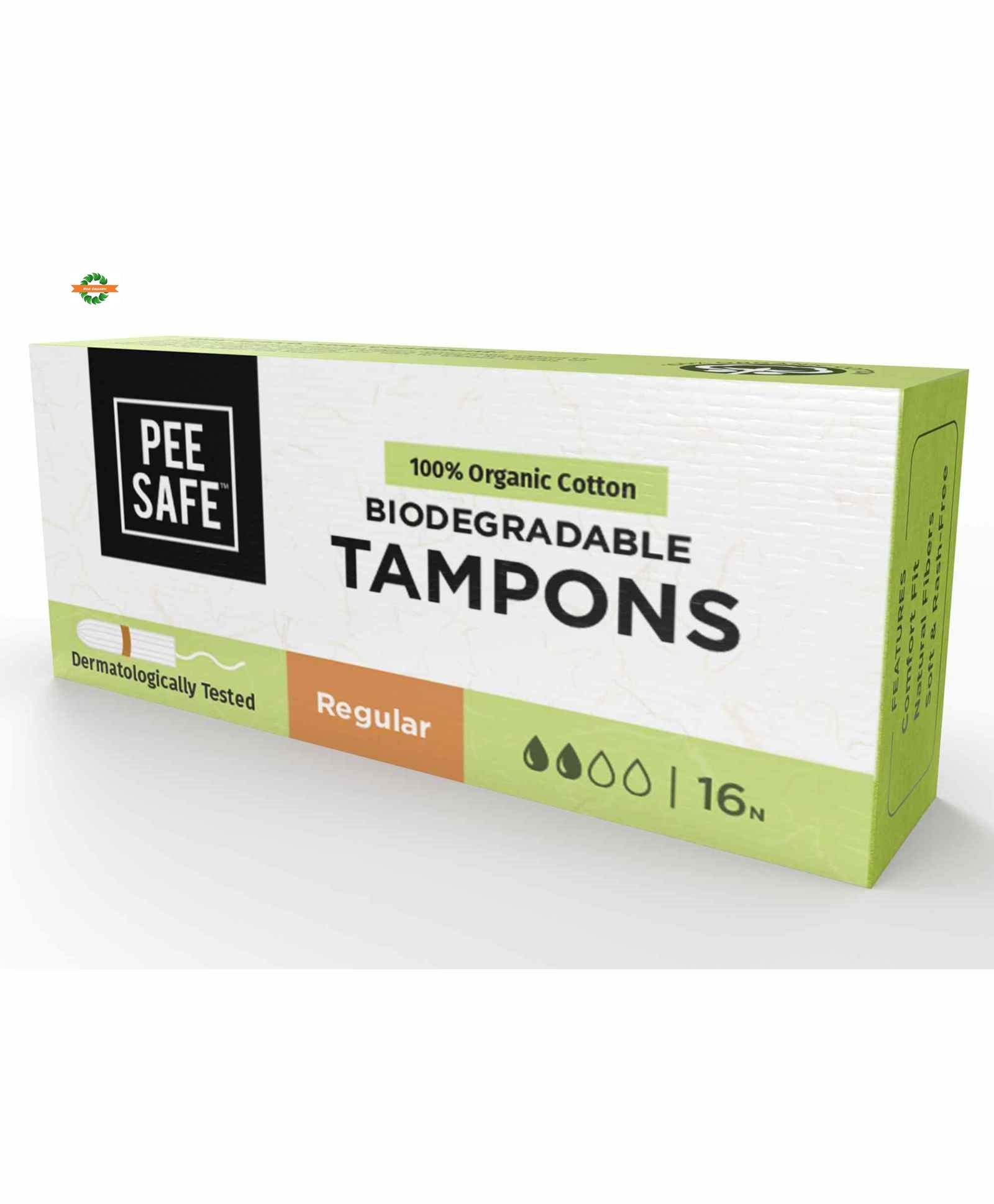 Pee-Safe 100% Organic Tampons -BEST TAMPON BRANDS IN INDIA