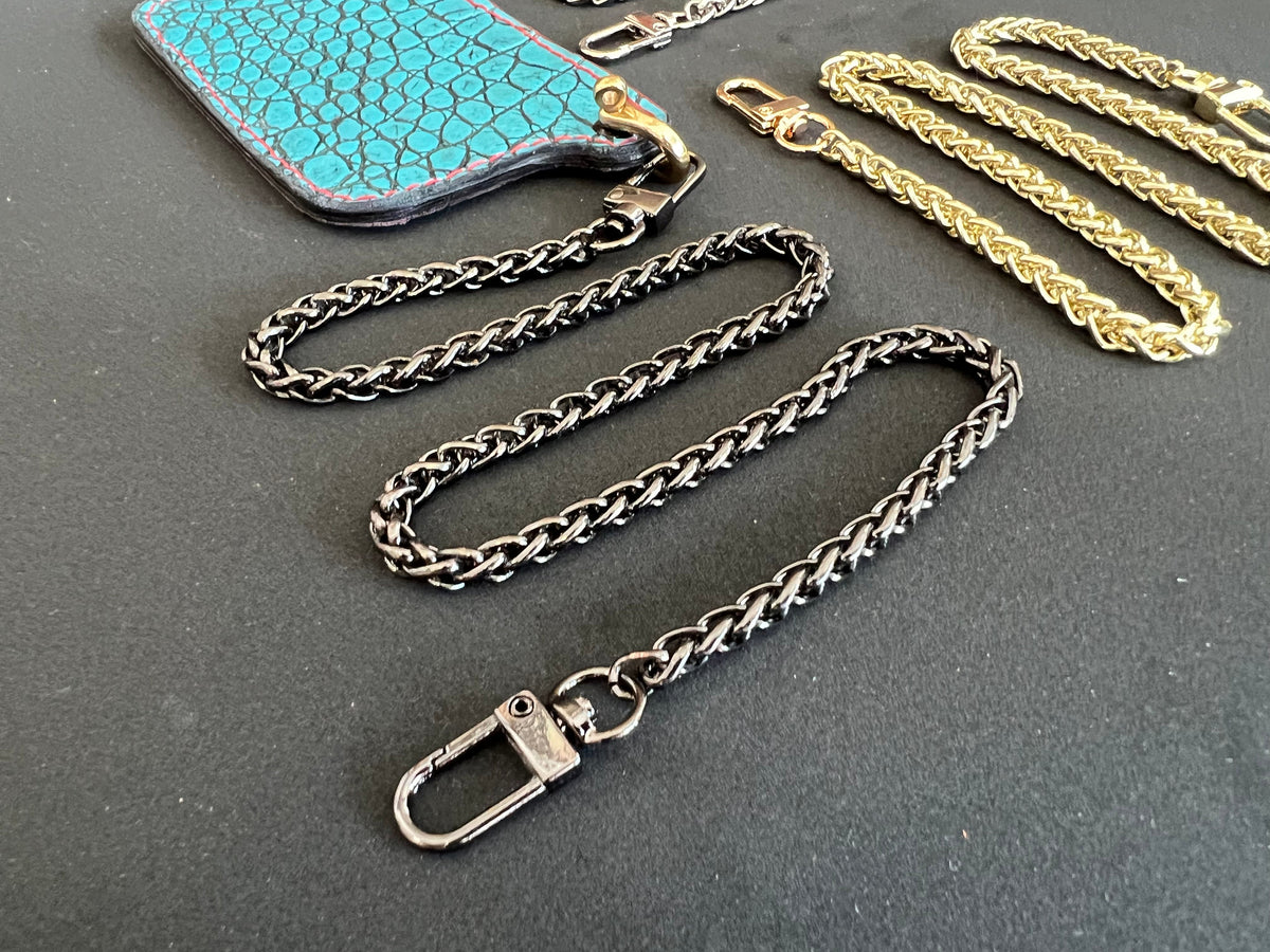 Anvil Customs RTAnvil - ‘Filed’ Oval Link Wallet Chain 18” / Black