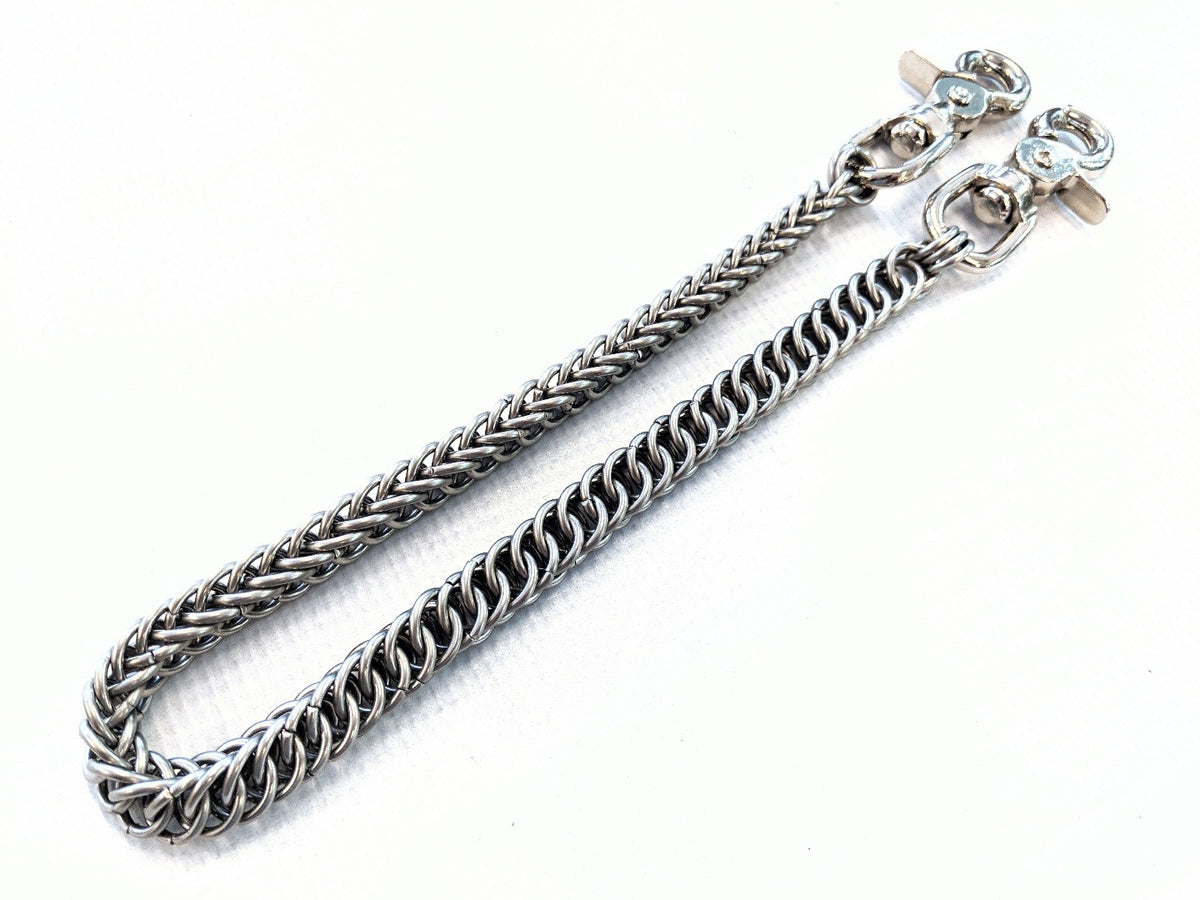 MichiganMaille Chainmail Keychain: Stainless Steel Full Persian Weave