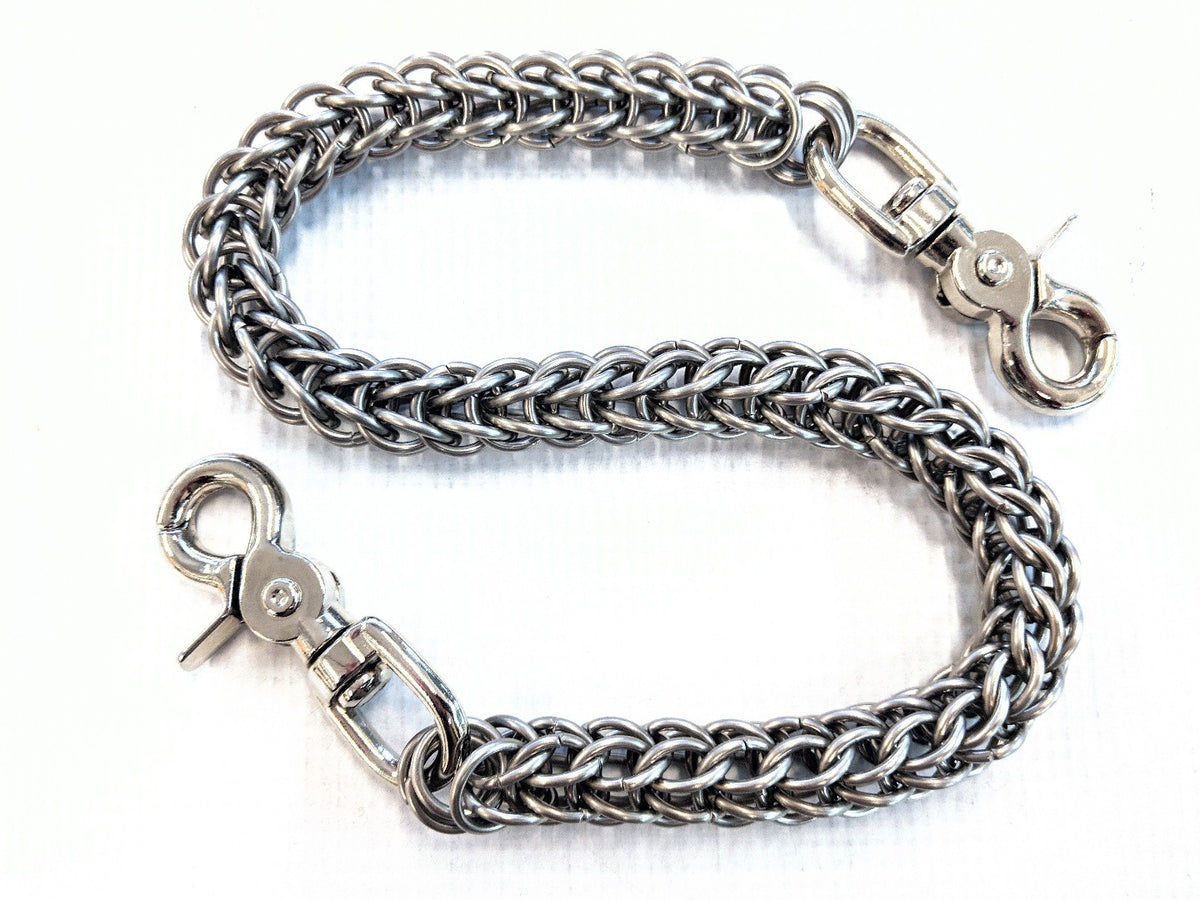 22 Inch Leather Strap Wallet Chain - Anvil Customs