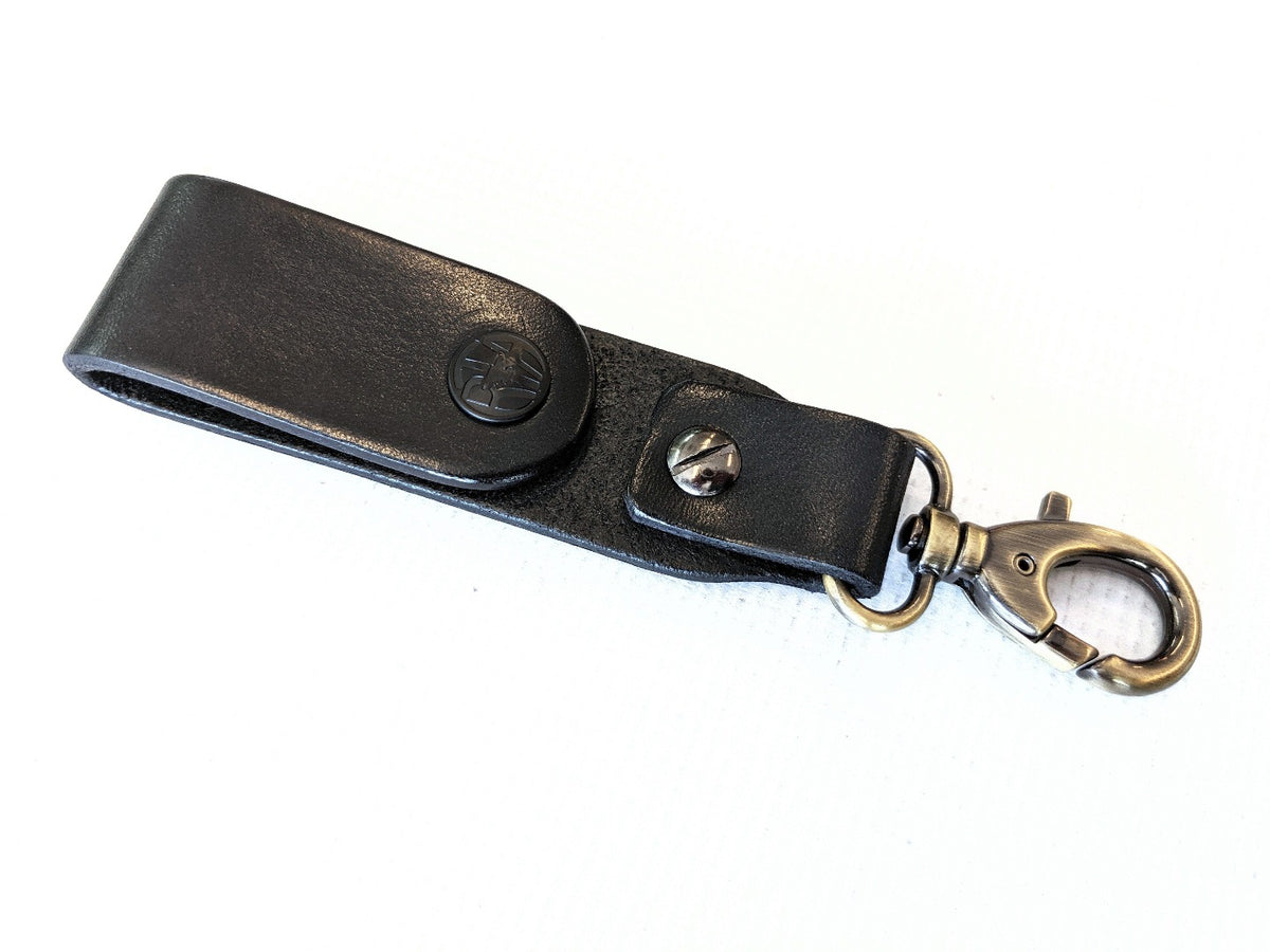 Custom Leather Belt with Contrast Stitching - Anvil Customs