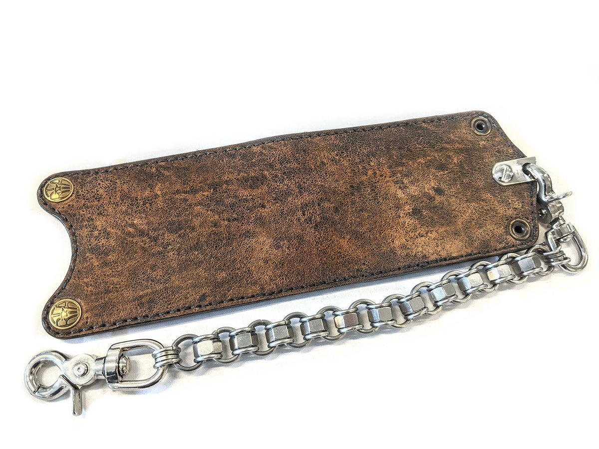 Minimalist Leather Chain Wallet - Fallout Yes