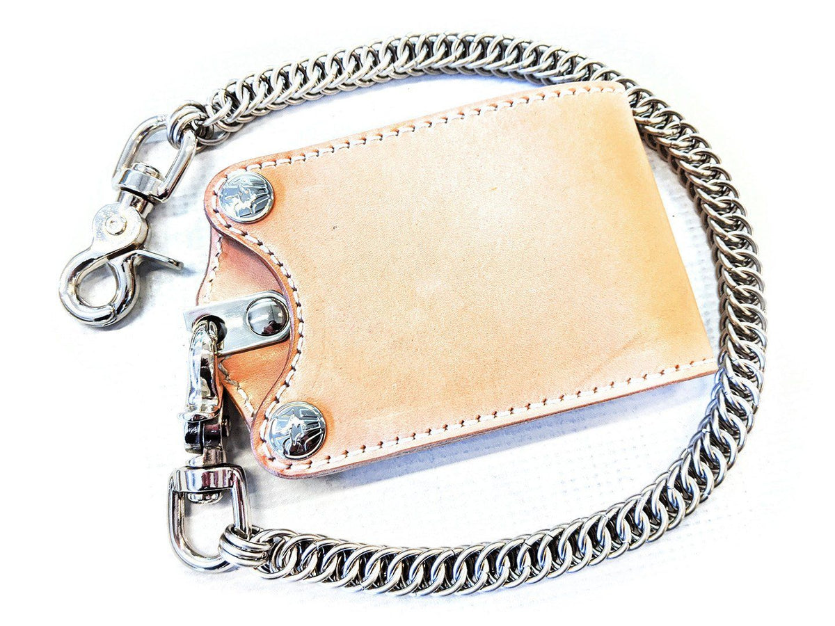 Trucker Trifold - Natural Cowhide - Anvil Customs