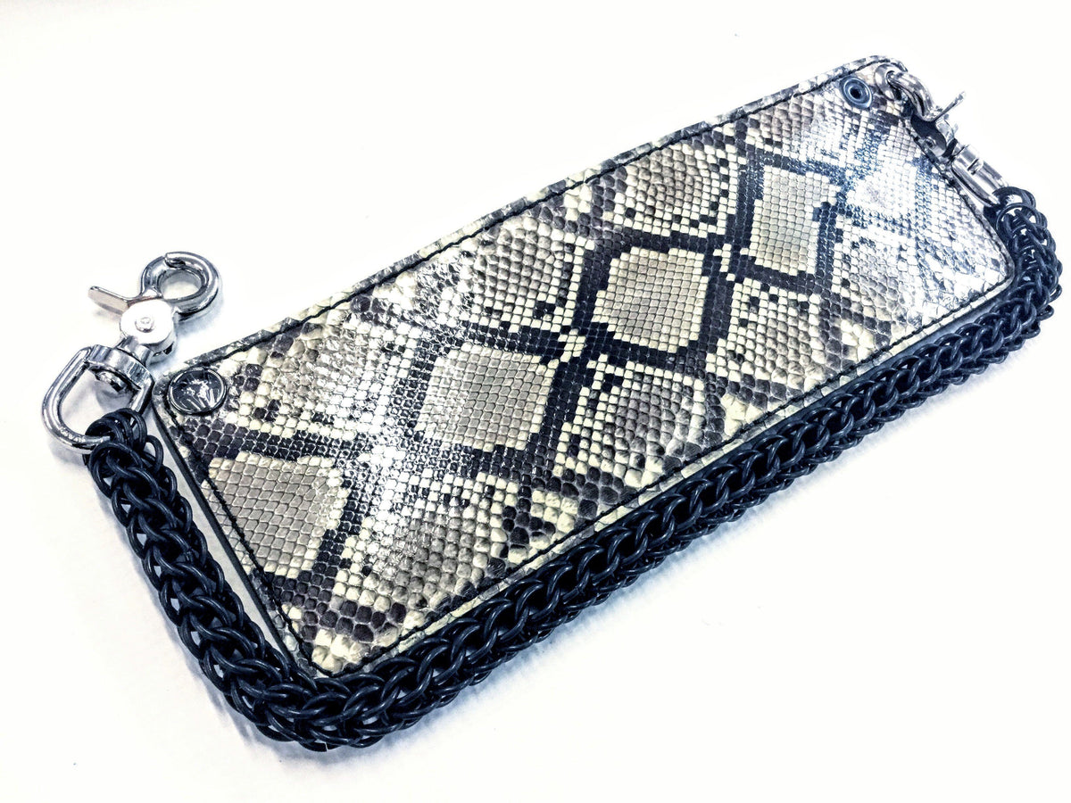 Shop Michael Kors MOTT Chain Leather Python Chain Wallet Long Wallets by  DreamShopper