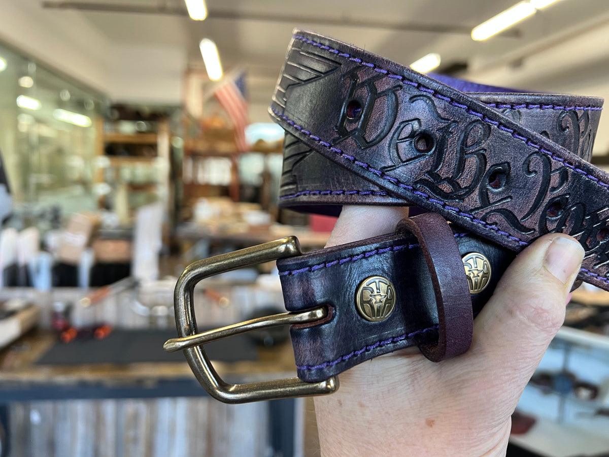 Custom belts clearance leather