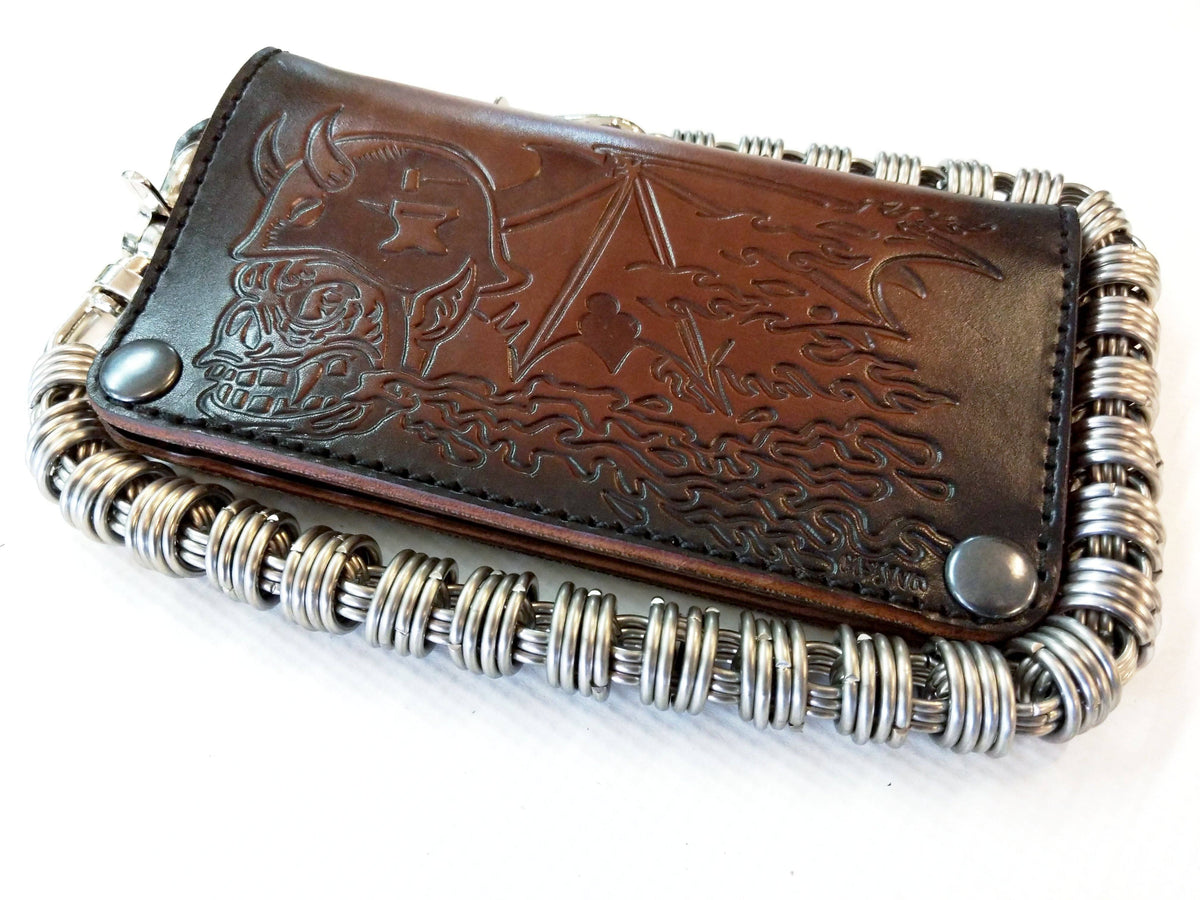 Vintage Alligator Embossed Cowhide Money Clip Wallet