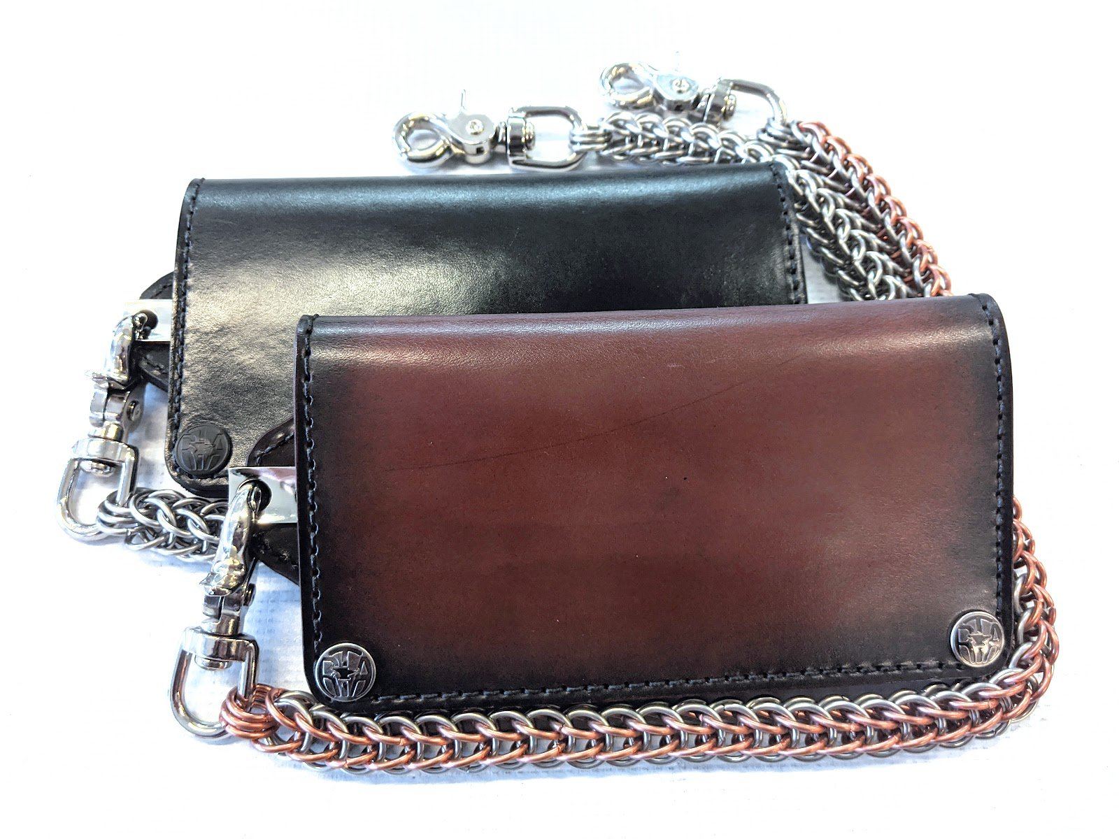 leather chain wallet