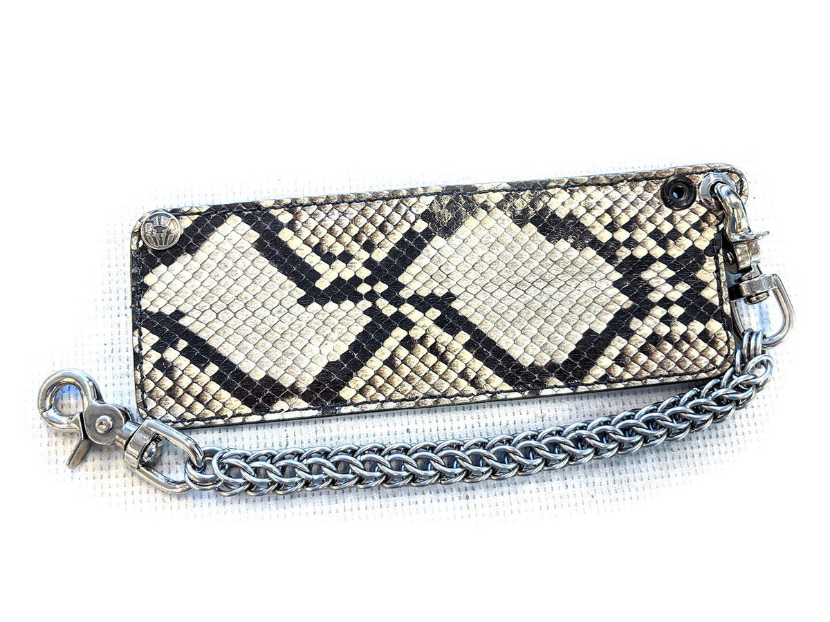 Shop Michael Kors MOTT Chain Leather Python Chain Wallet Long Wallets by  DreamShopper