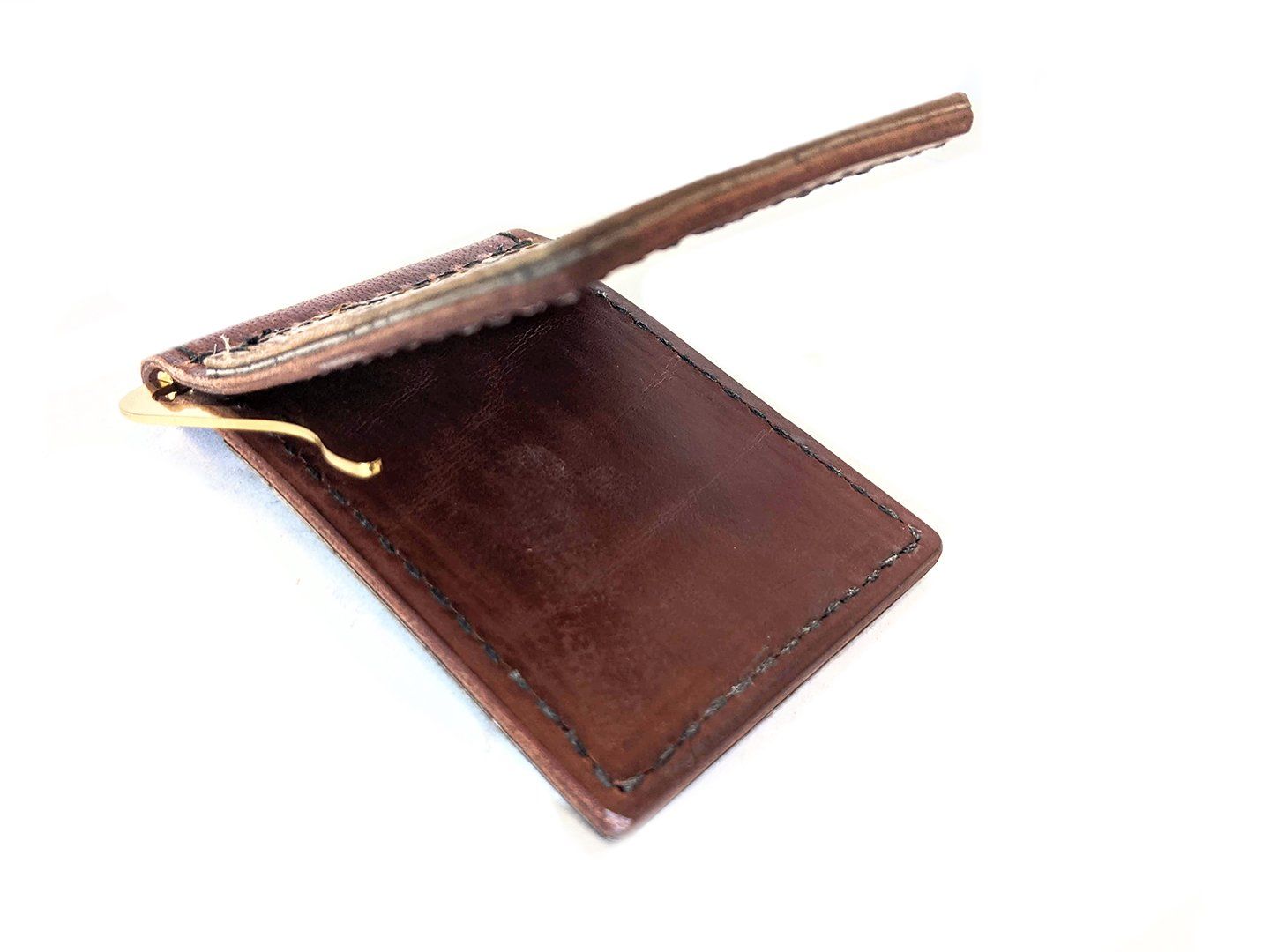 Money Clip Wallet - Vintage Alligator Embossed Cowhide - Anvil