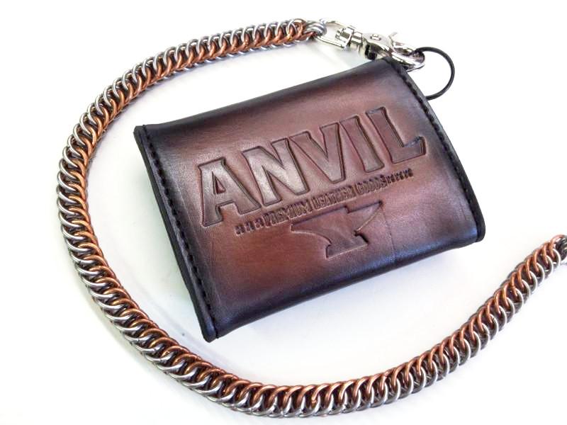 Trifold Leather Chain Wallet - Anvil Customs