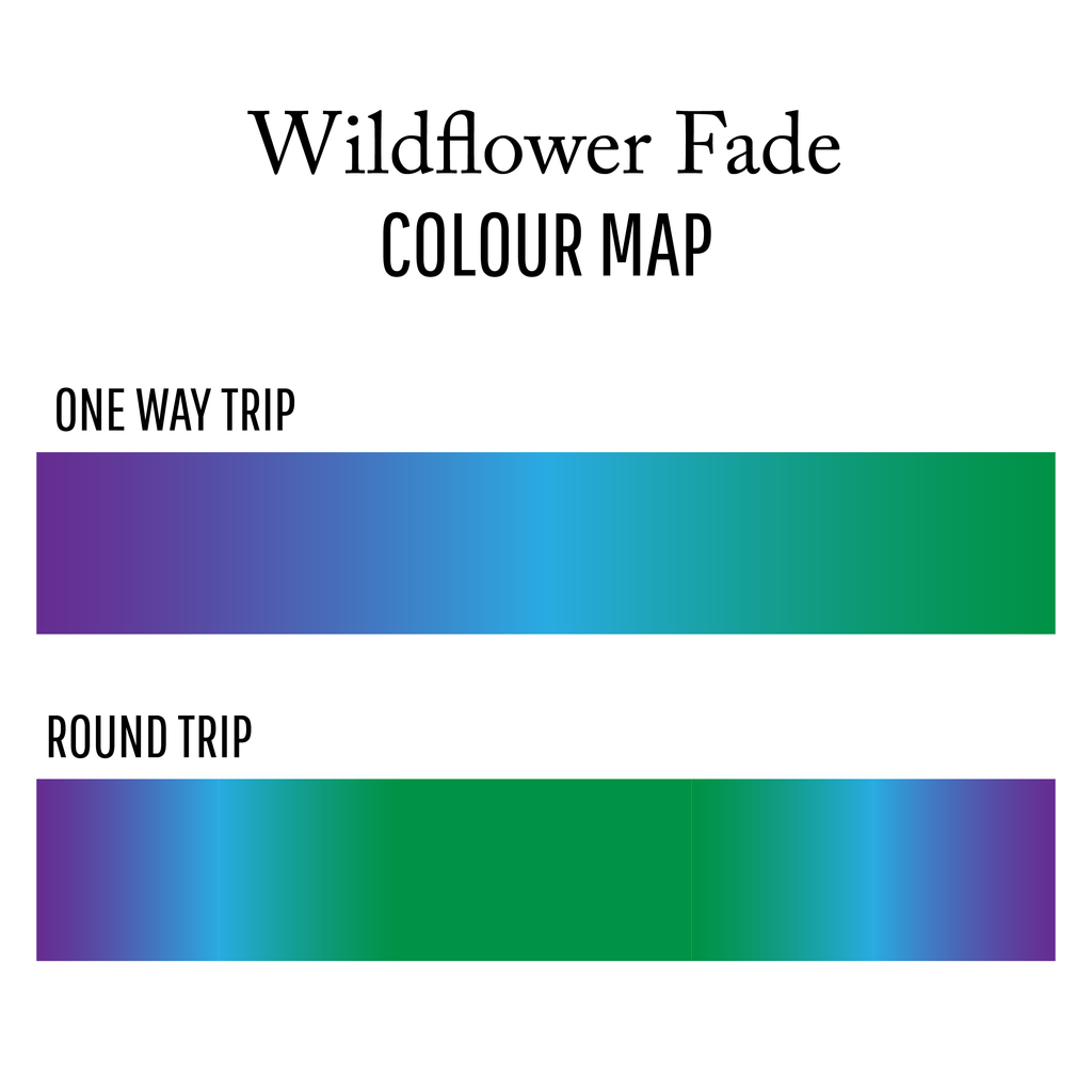 wildflower fade colour map one way round trip