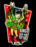 Vince Ray Bongo Beat-Girl sticker