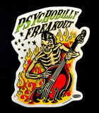 Vince Ray Pyschobilly Freakout sticker