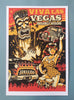 Viva Las Vegas signed Vince Ray silk screen print