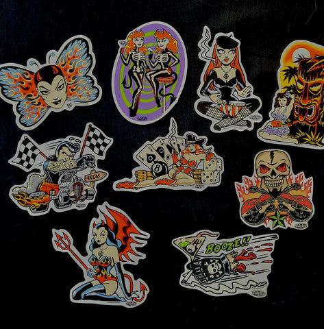Collection of Vince Ray stickers