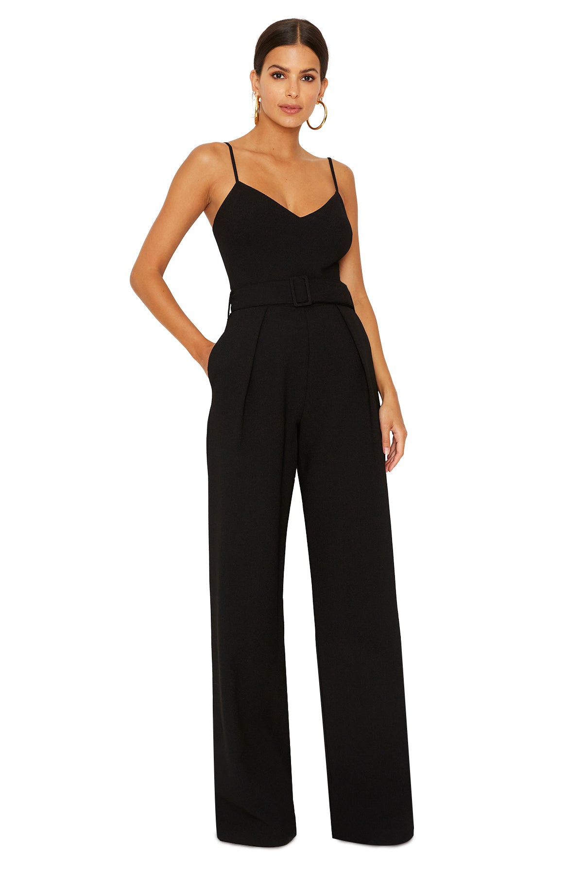 Patel Jumpsuit - Super Loft Woven – Black Halo