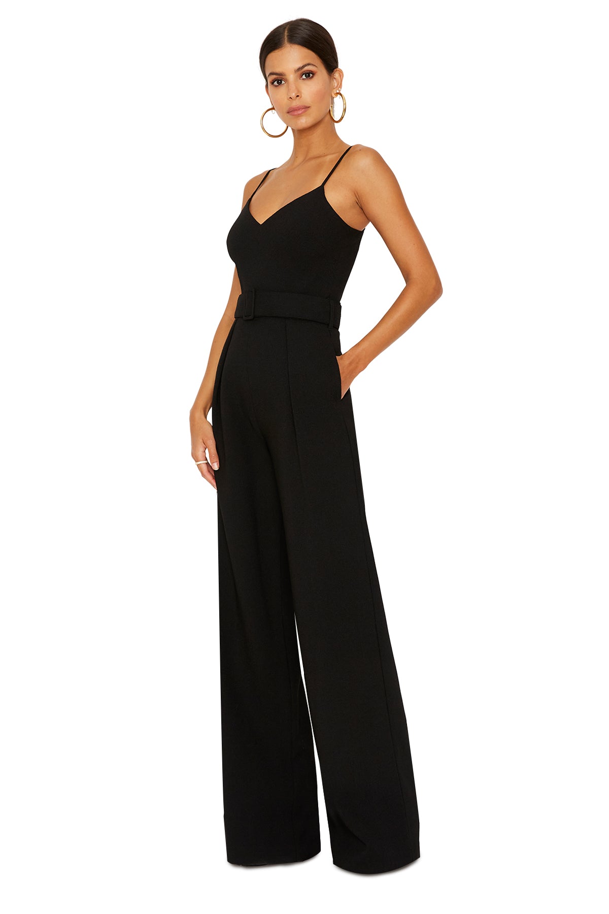 Patel Jumpsuit - Super Loft Woven – Black Halo