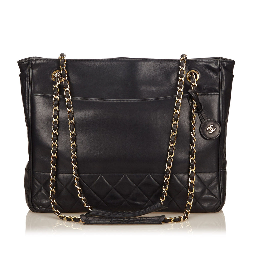 Chanel Quilted Calf Leather Tote Bag – The Vintage Contessa