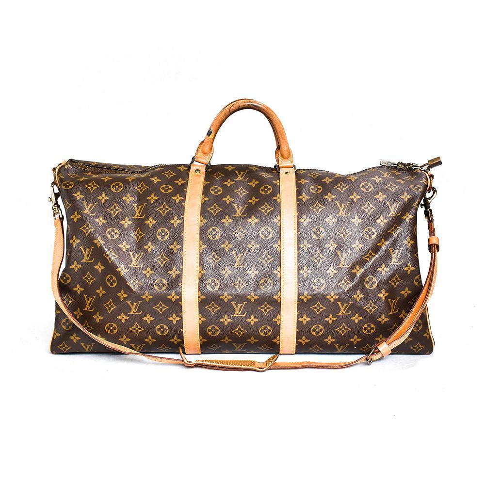 Keepall 60 LOUIS VUITTON monogram canvas shoulder bag - VALOIS VINTAGE PARIS