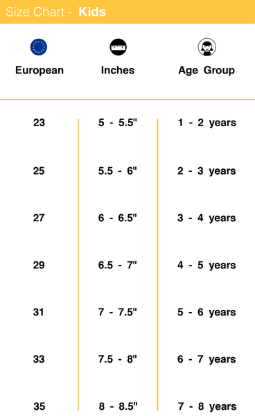 Shoe Size Chart India Female