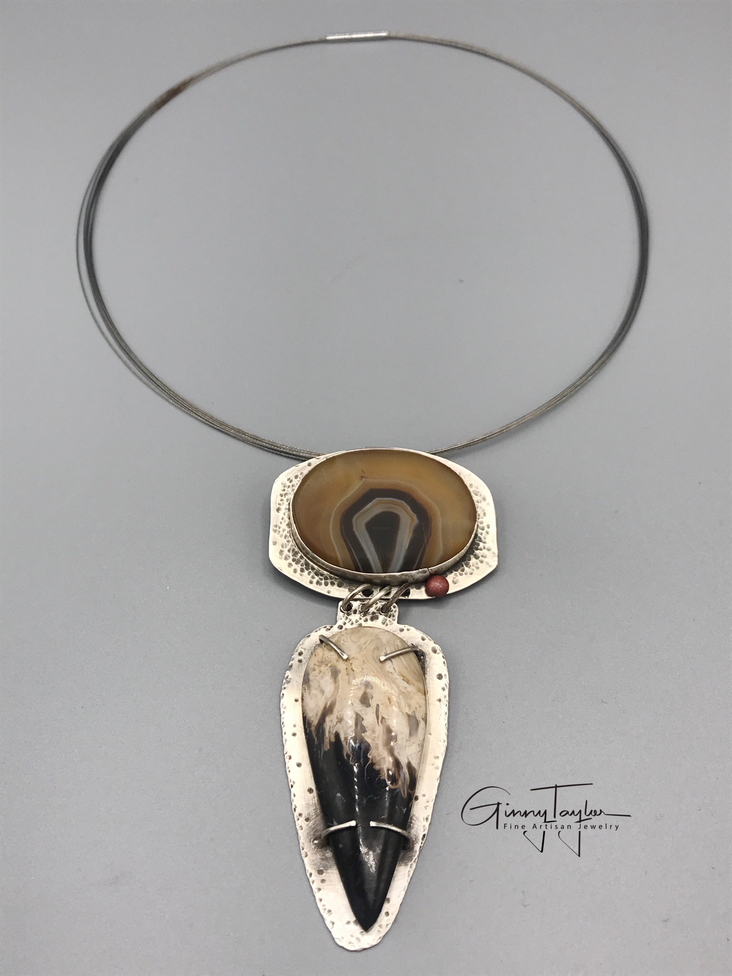 Fossil Palmwood and Sodonix Choker 