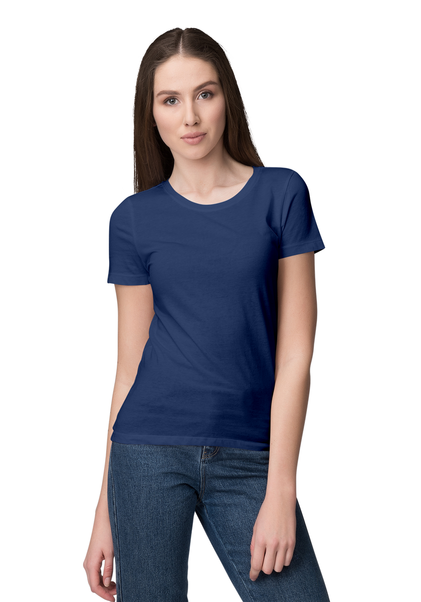 Unisex Basic Plain Navy Blue T-shirt – Print Bharat