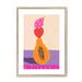 Fruitery Totem Pink Framed Print Intercontinental Fruitery A3 (297 X 420 mm) / Natural / White Mount Framed Print