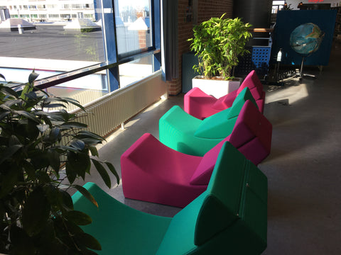 Loungemøbler til læringscenter fra 2rethink