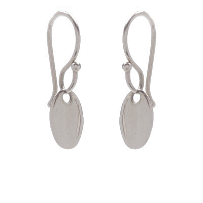 mini oval drop earrings