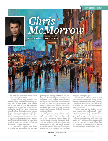 inside page interview with chris mcmorrow, celtic life magazine
