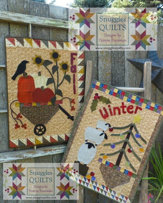 Merry & Bright Wool Applique Quilt Pattern – Snuggles Quilts