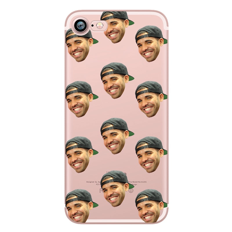 Drake 6 God Hotline Bling Funny Pattern Transparent Silicone Soft Tpu Clear Phone Case For Iphone 6 7 6s Plus 5s Se 5 Fundas