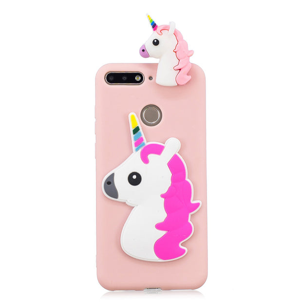 coque huawei y6 2018 licorne 3d