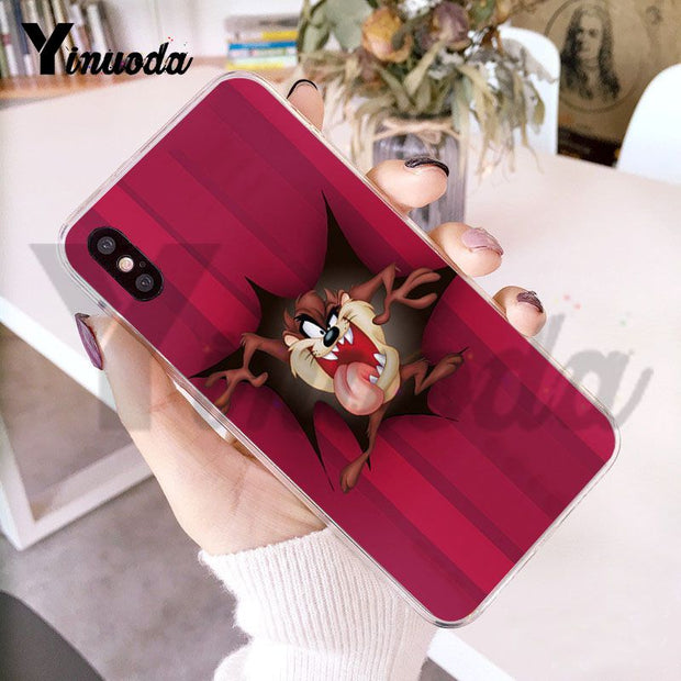 Yinuoda For Iphone 7 6 X Case Looney Tunes Tasmanian Devil