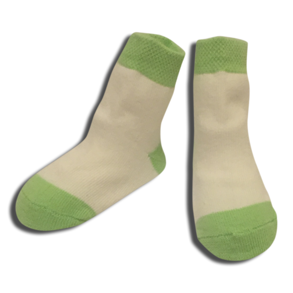lime green baby socks