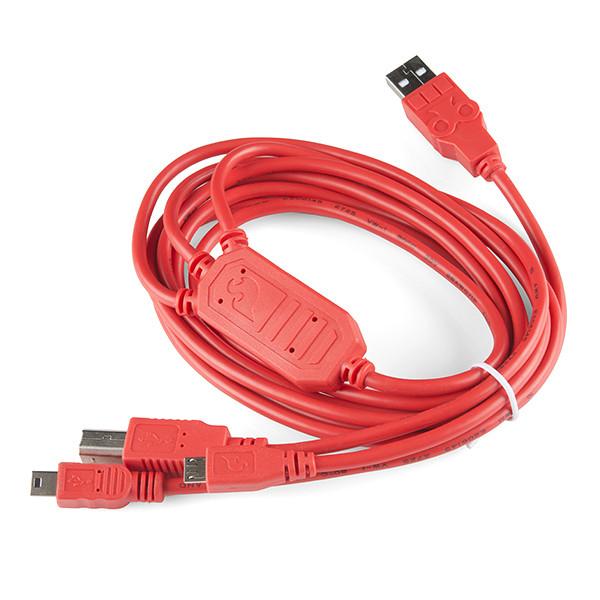 SparkFun 4-in-1 Multi-USB Cable - USB-A Host - CAB-21272 - SparkFun  Electronics